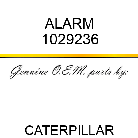 ALARM 1029236