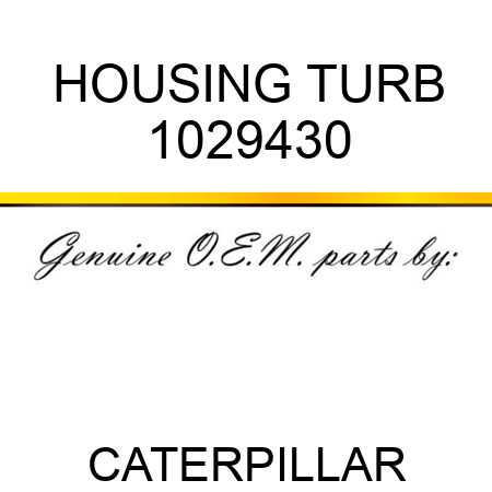 HOUSING TURB 1029430