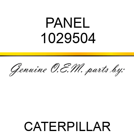 PANEL 1029504