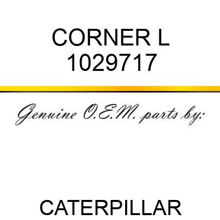 CORNER L 1029717