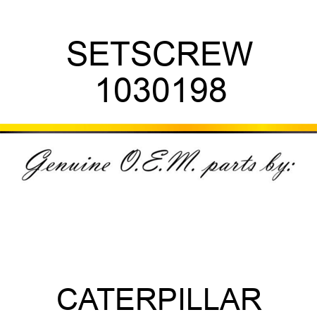 SETSCREW 1030198
