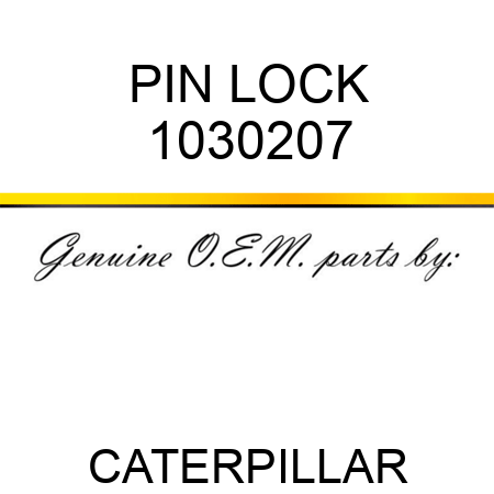 PIN LOCK 1030207
