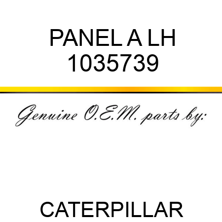 PANEL A LH 1035739