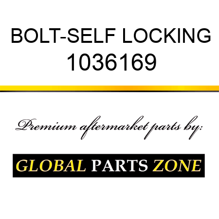 BOLT-SELF LOCKING 1036169