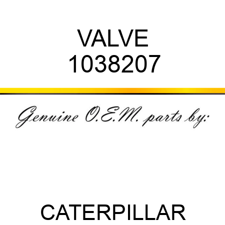 VALVE 1038207