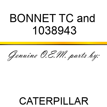 BONNET TC& 1038943