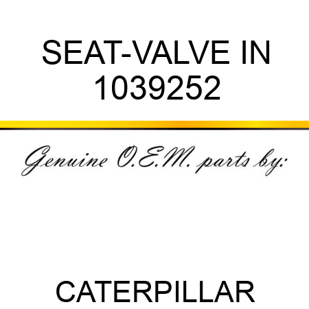SEAT-VALVE IN 1039252