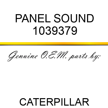 PANEL SOUND 1039379