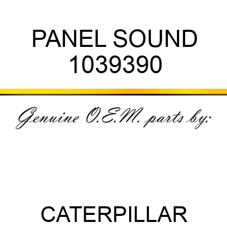PANEL SOUND 1039390