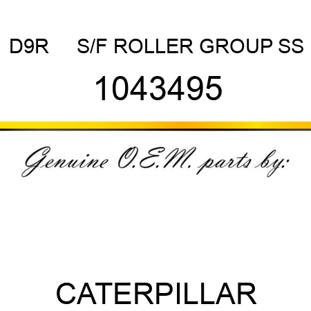 D9R     S/F ROLLER GROUP SS 1043495