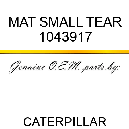 MAT SMALL TEAR 1043917