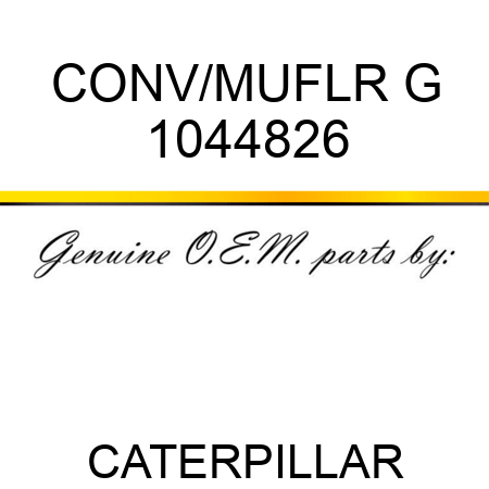 CONV/MUFLR G 1044826