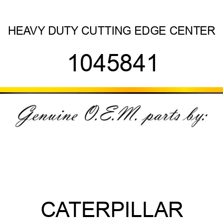 HEAVY DUTY CUTTING EDGE CENTER 1045841