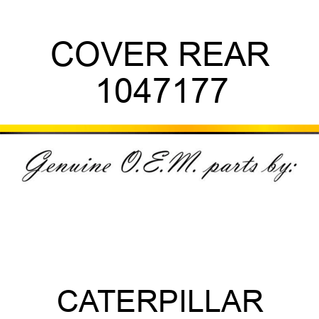 COVER REAR 1047177
