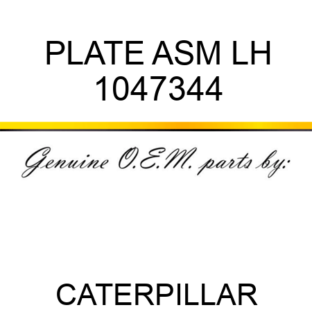 PLATE ASM LH 1047344