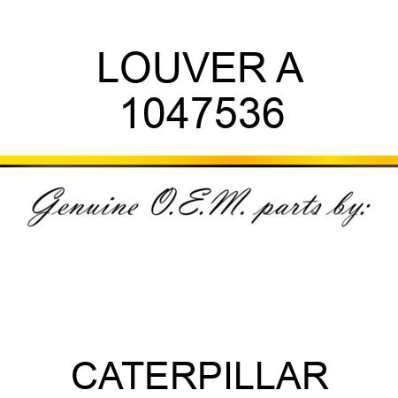 LOUVER A 1047536