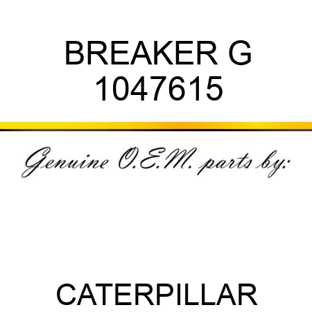 BREAKER G 1047615