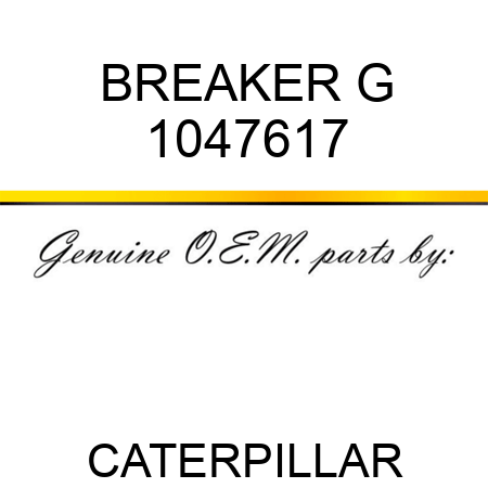BREAKER G 1047617