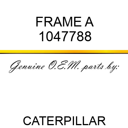 FRAME A 1047788