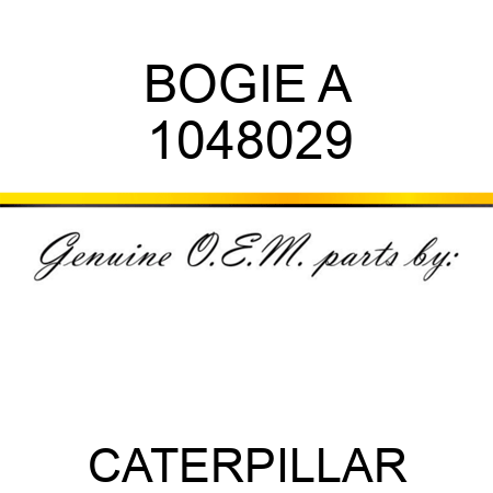 BOGIE A 1048029