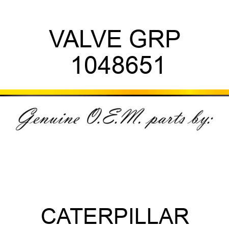 VALVE GRP 1048651