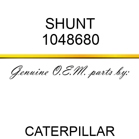 SHUNT 1048680