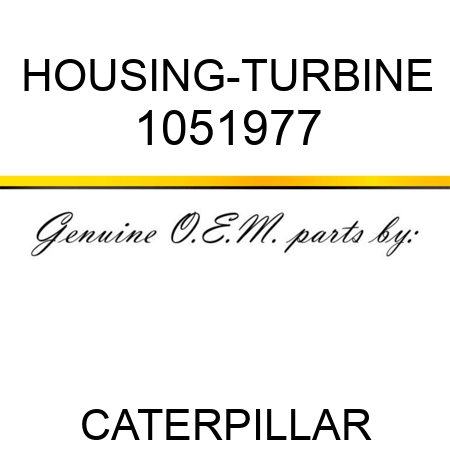 HOUSING-TURBINE 1051977