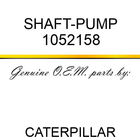 SHAFT-PUMP 1052158