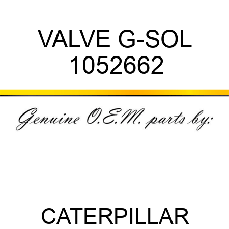 VALVE G-SOL 1052662