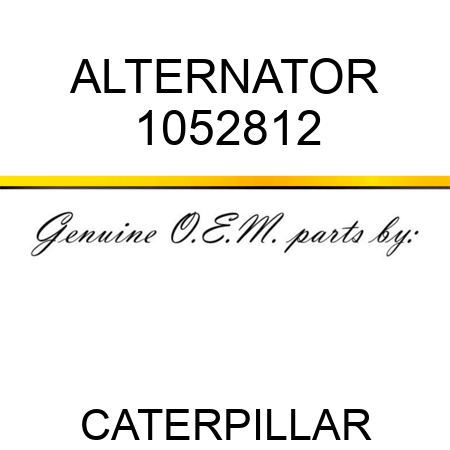 ALTERNATOR 1052812