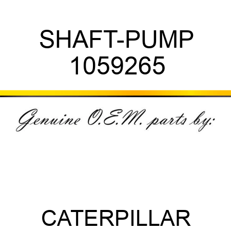 SHAFT-PUMP 1059265