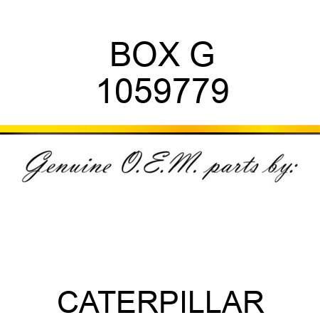 BOX G 1059779