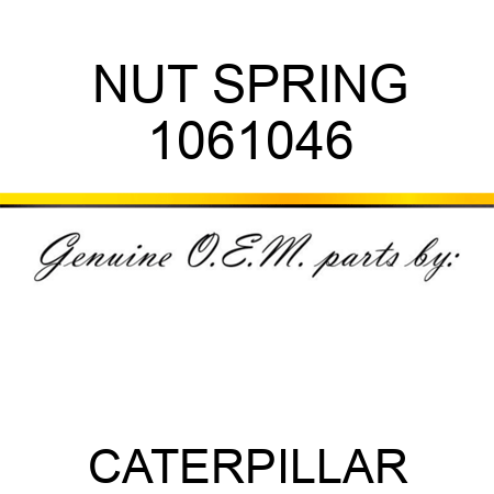 NUT SPRING 1061046