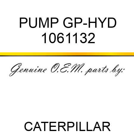 PUMP GP-HYD 1061132
