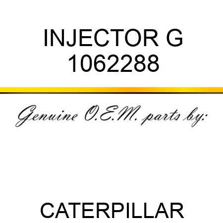 INJECTOR G 1062288