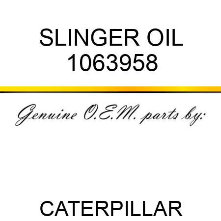 SLINGER OIL 1063958