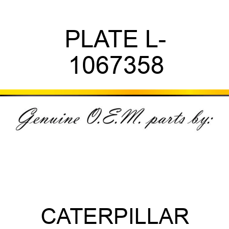 PLATE L- 1067358