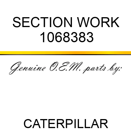 SECTION WORK 1068383