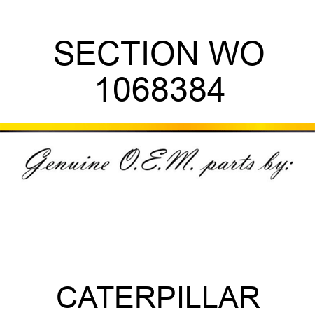 SECTION WO 1068384