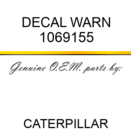 DECAL WARN 1069155