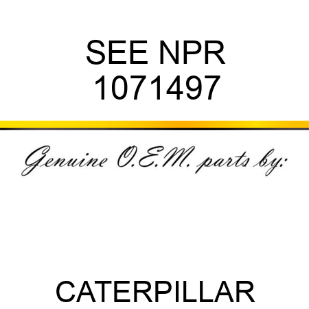 SEE NPR 1071497