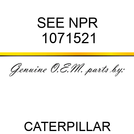 SEE NPR 1071521