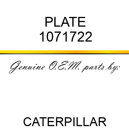 PLATE 1071722