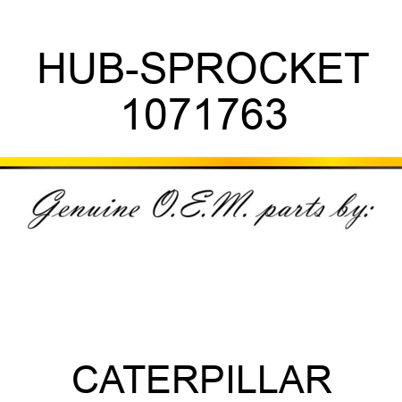 HUB-SPROCKET 1071763