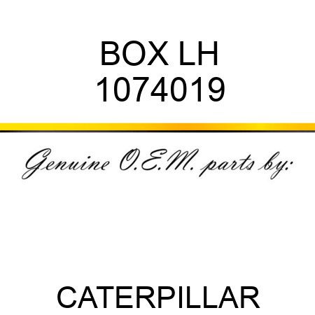 BOX LH 1074019