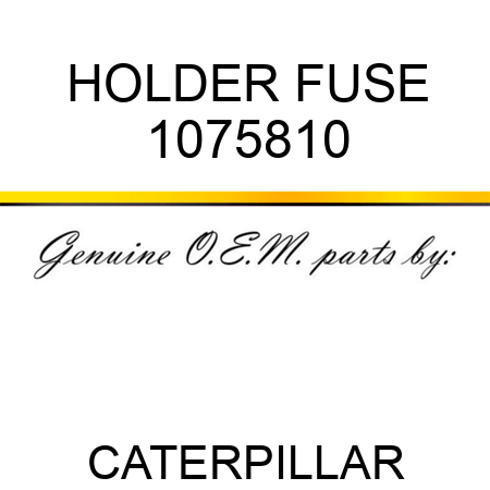 HOLDER FUSE 1075810