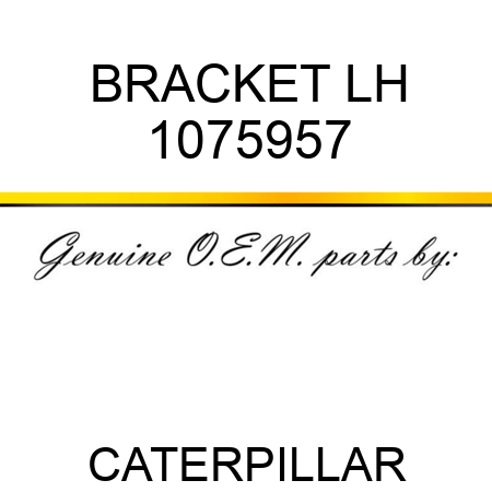 BRACKET LH 1075957