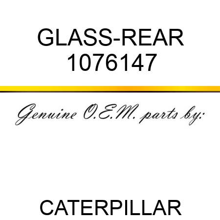 GLASS-REAR 1076147