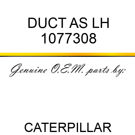 DUCT AS LH 1077308
