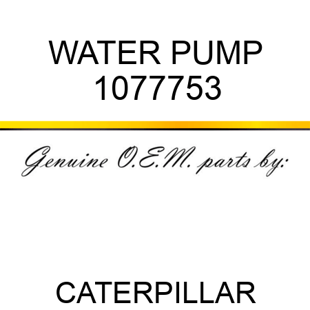 WATER PUMP 1077753